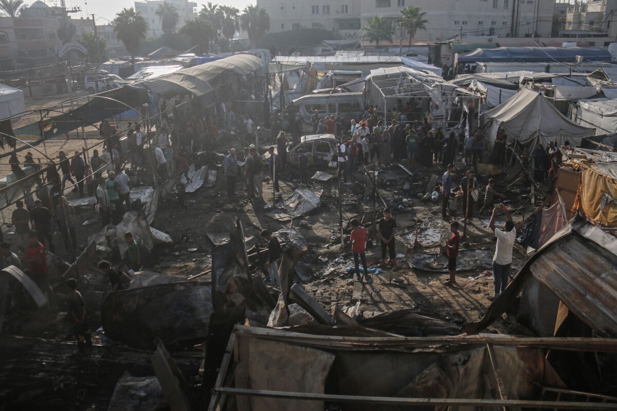 Израильская армия бомбит школу, укрытие для внутренне перемещенных лиц