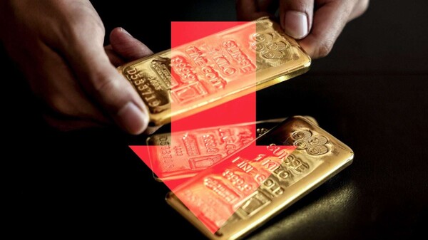 Цены на золото падают на фоне напряженности на Ближнем Востоке